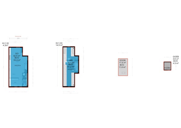 Floorplan - Lauriergracht 118D, 1016 RR Amsterdam